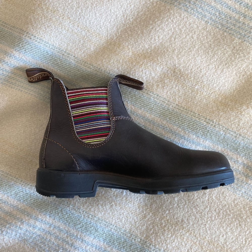 Blundstone Chelsea #1409 Stout Brown/Stripes size 7.5 Womens - Picture 3 of 11
